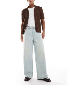 GC\X Y {gX fjpc W[Y ASOS DESIGN super baggy jeans in bleach wash Bleach wash u[
