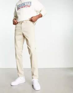 �W���b�N �A���h �W���[���Y �����Y �{�g���X �J�W���A���p���c �X�����t�B�b�g Jack & Jones Intelligence slim fit chino Oxford tan �^��