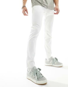 �W���b�N �A���h �W���[���Y �����Y �{�g���X �J�W���A���p���c �X�����t�B�b�g Jack & Jones chinos in slim fit White �z���C�g