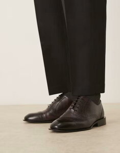 GC\X Y V[Y IbNXtH[h _[r[ [X U[ ASOS DESIGN derby lace up shoes leather Burgundy o[KfB