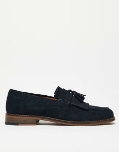 GC\X Y V[Y Xb|E[t@[ XG[h [t@[ ASOS DESIGN loafers suede with fringing NAVY lCr[