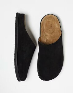 GC\X Y V[Y T_ XG[h ASOS DESIGN mule clog sandals suede Black ubN