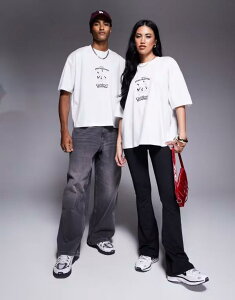 �G�C�\�X ���f�B�[�X �g�b�v�X T�V���c �v�����g �V���c ASOS DESIGN Pokemon Unisex oversized t-shirt with Pikachu prints WHITE �z���C�g