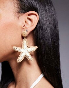yz GCgAU[[YY fB[X sAXECO ANZT[ 8 Other Reasons straw starfish earrings in natural Beige