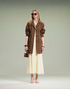 yz GC\X fB[X WPbgEu] AE^[ ASOS DESIGN mid length real suede jacket in mocha Mocha