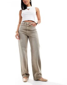 ドクターデニム レディース ボトムス デニムパンツ ストレート ジーンズ Dr Denim Echo straight leg jeans washed oak used Brown ブラウン