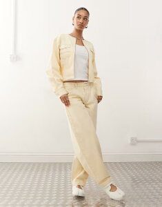 R[W fB[X {gX fjpc W[Y COLLUSION barrel jeans in buttermilk - part of a set Buttermilk