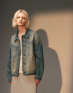 gbvVbv fB[X AE^[ WPbgEu] fj WPbg Topshop boxy denim jacket in dirty DIRTY GREEN WASH O[