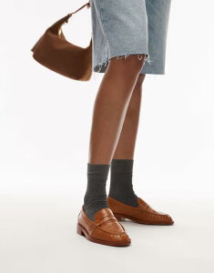 �u�����N�X ���f�B�[�X �V���[�Y �X���b�|���E���[�t�@�[ ���U�[ ���[�t�@�[ Bronx Next-Wagon premium leather loafers in toffee Toffee