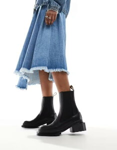 hN^[}[` fB[X V[Y u[cECu[c `FV[u[c `FV[ u[c U[ Dr Martens Maybole chelsea boots leather Black ubN