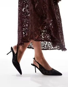 �O���}���X ���f�B�[�X �V���[�Y �p���v�X �h�b�g ���b�V�� Glamorous slingback pumps in mesh black polka dots BLACK MESH POLKA DOTS �u���b�N