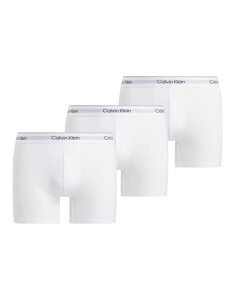 �J���o���N���C�� �����Y �A���_�[�E�F�A �u���[�t�p���c �R�b�g�� Calvin Klein Icon Cotton Stretch 3 pack boxer briefs in triple WHITE �z���C�g