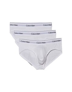 �J���o���N���C�� �����Y �A���_�[�E�F�A �u���[�t�p���c �R�b�g�� Calvin Klein Icon Cotton Stretch 3 pack hip briefs in triple WHITE �z���C�g