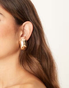 �G�C�\�X ���f�B�[�X �A�N�Z�T���[ �s�A�X�E�C�������O ASOS DESIGN stud earrings with clean bubble oval design tone GOLD �S�[���h