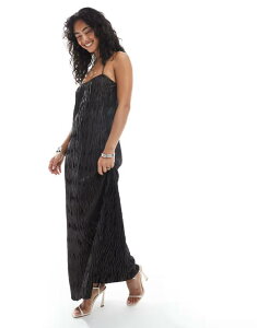 ���F�����[�_ ���f�B�[�X �g�b�v�X �����s�[�X �}�L�V�����s�[�X �}�L�V Vero Moda textured plisse cami maxi dress in chocolate Chocolate torte �`���R���[�g