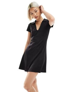 �G�C�\�X ���f�B�[�X �g�b�v�X �����s�[�X �~�j�����s�[�X �~�j �X�L���[�o �L���b�v ASOS DESIGN scuba cap sleeve mini dress in chocolate Chocolate �`���R���[�g