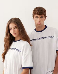 �R���[�W���� ���f�B�[�X �g�b�v�X T�V���c COLLUSION Unisex soccer T-shirt WHITE �z���C�g