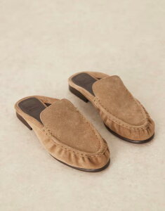 GC\X fB[X V[Y Xb|E[t@[ XG[h [t@[ ASOS DESIGN Mellow premium loafer mules in taupe suede Taupe suede g[v