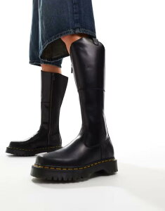 hN^[}[` fB[X V[Y u[cECu[c Dr Martens Amaayah knee high boots Black ubN