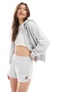 RbgI fB[X {gX n[tpcEV[c V[c Gray Cotton:On Cotton On dolphin hem micro mini shorts in gray