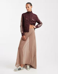 yz GC\X fB[X XJ[g {gX ASOS DESIGN mesh bias maxi skirt in stone Stone