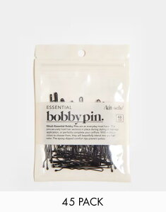 �L�b�`�� ���f�B�[�X �A�N�Z�T���[ �w�A�A�N�Z�T���[ Kitsch Essential Bobby Pin 45 Pack - No color �u���b�N
