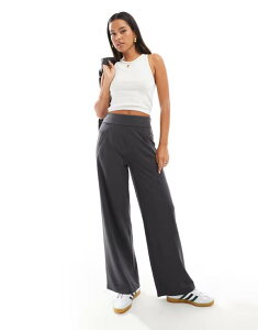 �W�F�C�f�B�[���C ���f�B�[�X �{�g���X �J�W���A���p���c ���C�h���b�O �p���c JDY wide leg tailored pants in charcoal - part of a set Charcoal gray �`���R�[��