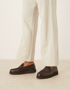 GC\X Y V[Y Xb|E[t@[ XG[h U[ [t@[ ASOS DESIGN loafers leather and suede mix BROWN uE