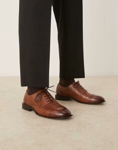 GC\X Y V[Y IbNXtH[h _[r[ [X U[ ASOS DESIGN derby lace up shoes in tan leather TAN ^
