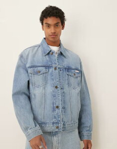 JoNC Y AE^[ WPbgEu] WPbg Calvin Klein Jeans 90's icon 94 trucker jacket in light wash CK ICON 94 u[