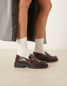 O}X fB[X V[Y Xb|E[t@[ [t@[ Glamorous loafers with buckle details Burgundy o[KfB