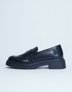 �g�b�v�V���b�v ���f�B�[�X �V���[�Y �X���b�|���E���[�t�@�[ ���[�t�@�[ Topshop Cade chunky sole loafers Black �u���b�N
