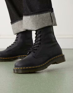 yz hN^[}[` fB[X u[cECu[c V[Y Dr Martens 1460 Pascal Virginia leather lace up boots Black leather