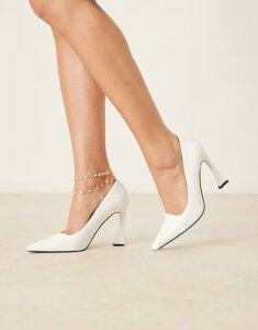 ���C�h ���f�B�[�X �V���[�Y �p���v�X �q�[�� RAID Aleener heeled pumps patent White box �z���C�g