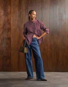 �m�C�W�[���C ���f�B�[�X �{�g���X �f�j���p���c �X�g���[�g �f�j�� �W�[���Y Noisy May Alexa mid rise straight leg jeans in dark blue denim Dark Blue Denim �f�j��