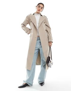 �G�C�\�X ���f�B�[�X �A�E�^�[ �R�[�g ASOS DESIGN longline trench coat in mushroom Mushroom