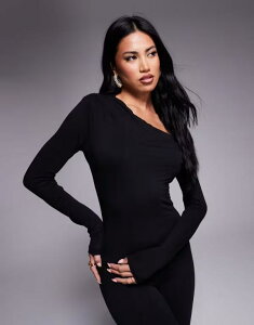 �G�[�G�t�A�[���G�� ���f�B�[�X �g�b�v�X �V���c AFRM off shoulder top - part of a set Black �u���b�N
