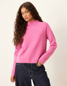 }S fB[X AE^[ jbgEZ[^[ nClbN Z[^[ Mango high neck sweater PINK sN