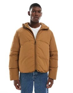 �G�C�\�X �����Y �A�E�^�[ �W���P�b�g�E�u���]�� �W���P�b�g ASOS DESIGN puffer jacket with seam detail in tan TAN �^��