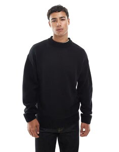 �W���b�N �A���h �W���[���Y �����Y �A�E�^�[ �j�b�g�E�Z�[�^�[ �Z�[�^�[ Jack & Jones oversized sweater Black �u���b�N