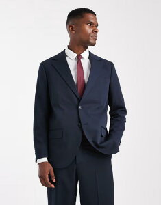 �W���b�N �A���h �W���[���Y �����Y �A�E�^�[ �W���P�b�g�E�u���]�� �W���P�b�g Jack & Jones relaxed suit jacket Dark Navy �l�C�r�[
