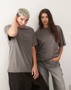 �R���[�W���� ���f�B�[�X �g�b�v�X T�V���c ���S Collusion Unisex t-shirt with logo in charcoal CHARCOAL �`���R�[��