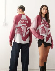 �R���[�W���� ���f�B�[�X �g�b�v�X T�V���c �O���t�B�b�N COLLUSION Unisex graphic soccer t-shirt RED ���b�h