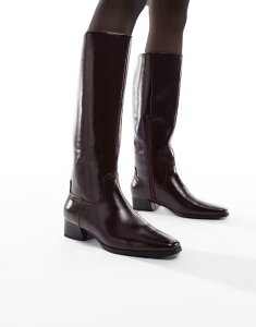 �����h�����x�� ���f�B�[�X �V���[�Y �u�[�c�E���C���u�[�c London Rebel Cassidy refined western boots in dark cherry CHERRY LACQUER