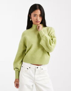 GC\X fB[X AE^[ jbgEZ[^[ nClbN Z[^[ ASOS DESIGN high neck sweater in pistachio Pistachio