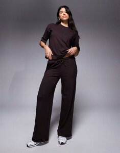 o[ACh fB[X {gX JWApc ChbO pc XEFbgpc River Island clean wide leg sweatpants - part of a set brown uE