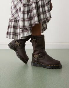 hN^[}[` fB[X V[Y u[cECu[c Dr Martens Anistone Hi boots BROWN uE