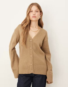 �G�C�\�X ���f�B�[�X �A�E�^�[ �J�[�f�B�K�� �j�b�g ASOS DESIGN knit oversized cardigan in mocha Mocha ���J