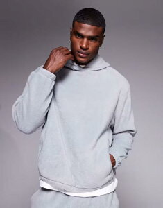 �G�C�\�X �����Y �A�E�^�[ �p�[�J�[�E�X�E�F�b�g �t���[�X �p�[�J�[ ASOS DESIGN oversized fleece hoodie - part of a set ULTIMATE GRAY �O���[