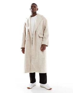 �G�C�\�X �����Y �A�E�^�[ �R�[�g �E�[�� ASOS DESIGN brushed wool look oversized longline coat BEIGE �x�[�W��